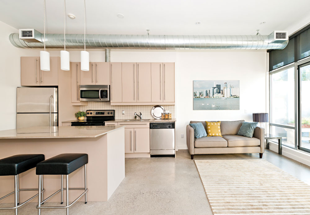 A kitchen cleaned by a residential house cleaner in Omaha, NE